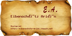 Eibenschütz Arián névjegykártya